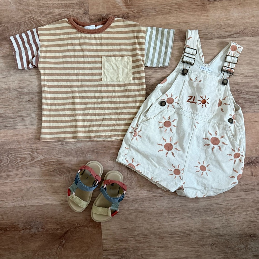 Zara and ziggu Lou baby outfit